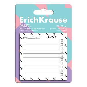 Blok samoljepljivi ErichKrause 73x73mm 20L To do list bijeli 63673