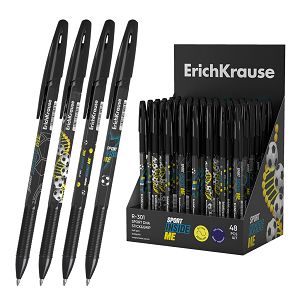 Kemijska olovka ErichKrause Stick&Grip Sport DNA R-301 (0.7) plavi ispis sortirano 48/1