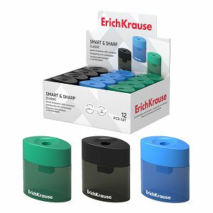 Šiljilo ErichKrause pvc s posudicom Smart&Sharp sortirano 12/1