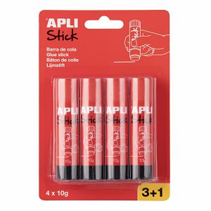Ljepilo Apli u sticku 10g blister 4 komada 3+1 20458