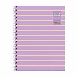 Kolegij blok Miquelrius A4 90g 80L spiralni crte Between the lines Mauve MR4522
