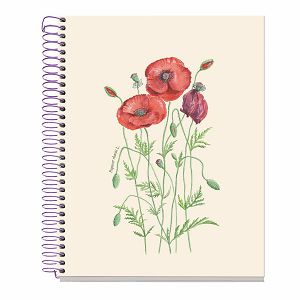 Kolegij blok Miquelrius A5 90g 80L spiralni kocke Entredos Papaver Rhoedas MR4505