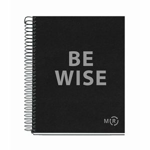 Kolegij blok Miquelrius A5 90g 80L spiralni kocke Eco Anthracite MR46903