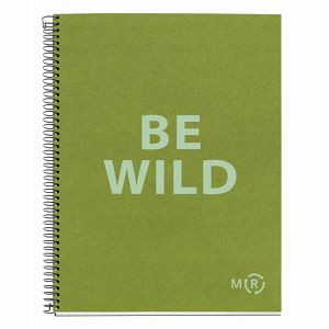 Kolegij blok Miquelrius A4 90g 80L spiralni crte Eco Olive MR46889