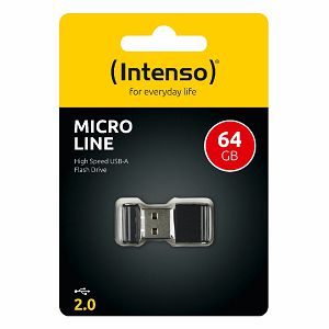 USB stick Intenso 2.0 Flash Drive #3500490 64GB, Micro Line