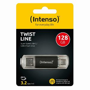 USB stick Intenso 3.2 Flash Drive #3539491 128GB, Twist Line