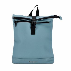 Ruksak Swiss Only s preklopnim (roll-top) zatvaranjem 27x9x35cm 9L nebesko plavi SO-122-SBLUE