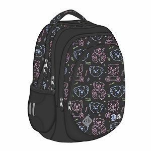 Ruksak školski Trouble Maker Bear s pretincem za prijenosno računalo 17" TO-PLS-2469-XXX-STRI-ST