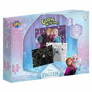 Puzzle Frozen "svjetleće u mraku" 100/1 565648