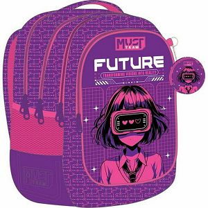 Ruksak školski Must team Anime girl 4 pretinca 32x26x43cm 587206