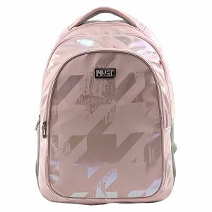 Ruksak školski Must team Hologram Pink s 3 pretinca 32x18x43cm 587711