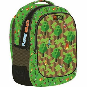 Ruksak školski Must team Videogame s 3 zipa 39x27x17cm 587758