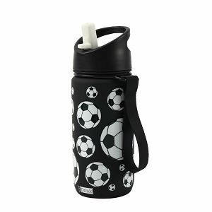 Plastična boca iTotal od tritana 500ml Nogomet crna ID2120M