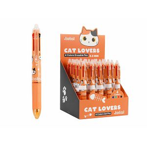 Kemijska olovka iTotal piši briši Cat narančasta 4 boje 25/1 XL1806C