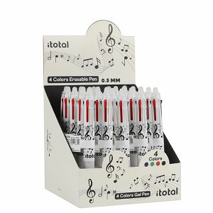 Kemijska olovka iTotal piši briši Music 4 boje 25/1 XL1806G