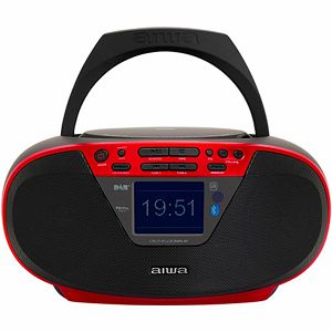 Prijenosni CD radio Boombox AIWA BBTU-500DAB/RD, crveni