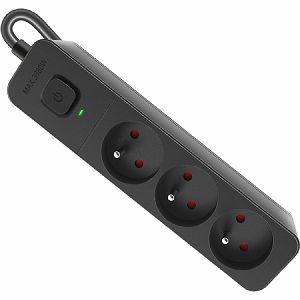 Produžni kabel Defender SFS 131, zaštita od prenapona, 1.5m, 3 utičnice, crni