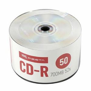 CD-R Platinet Fiesta #56595 700MB 52x, Wrap Spindle 50/1