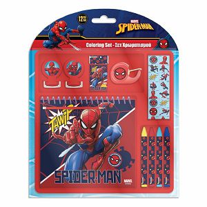 Set za bojanje od 12kom Spiderman 17,5x18,5cm  508536
