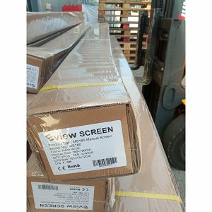 Outlet artikl- B grade pojekcijsko platno E-View MS180/178×178cm, zidno, ručno