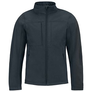 Jakna zip muška B&C Hooded Softshell tamnoplava L