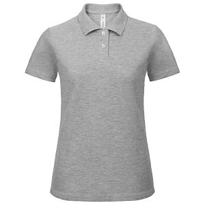 Majica kratki rukavi polo B&C ID.001/women 180g svijetlosiva 2XL