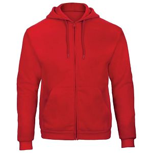 Majica dugi rukavi zip B&C ID.205 270g crvena 2XL!!