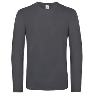 Majica dugi rukavi B&C #E190 LSL tamnosiva L!!