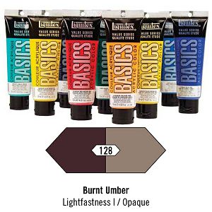 Akril Liquitex Basics 118ml Burnt Umber (128)