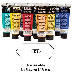 Akril Liquitex Basics 118ml Titanium White (432)