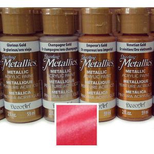 Akrilna boja Dazzling metallics 59ml crvena