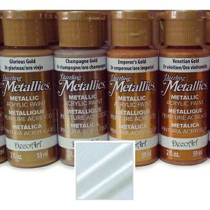 Akrilna boja Dazzling metallics 59ml biserno bijela