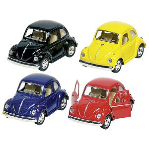 Auti metalni Volkswagen Classical Beetle iz 1967g.Die-Cast,pull back,Goki 121590 4boje