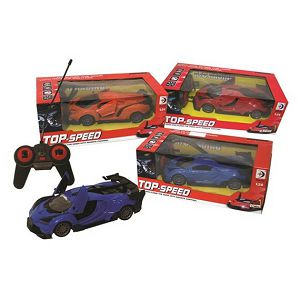 Auto na daljinski Top Speed sa svijetlima RC 1:24, mix Dika Toys 578393 3boje