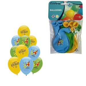 BALONI Globos Happy Birthday,3boje,30cm 10/1 114371