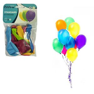BALONI Globos standard boje,25cm 10/1 110618