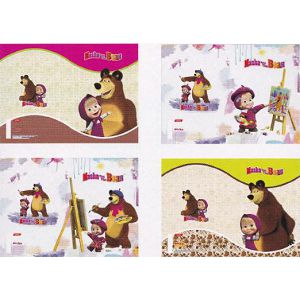 Bilježnica A4 52L crte Masha and The Bear 19801 Target sortirano