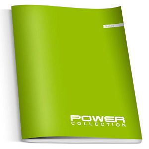 Bilježnica A4/40Lista/Karo Power collection Ilijanum 986177 5boja