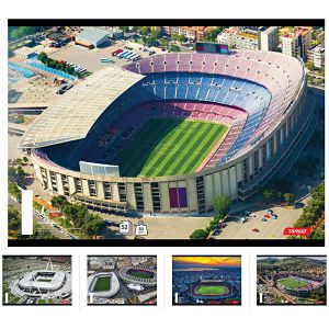 Bilježnica A4/52L Stadiums World Target 21649 6motiva