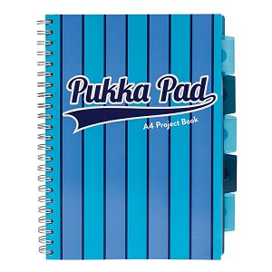 Blok kolegij A4/D PUKKA PAD VOGUE BLUE 200 str. sa pregradama 26138