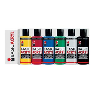 Boja akrilna set 6x80ml Marabu