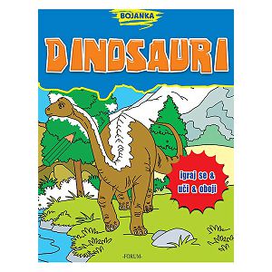 Bojanka Dinosauri igraj se, uči i oboji s 3x igračka dinosaur DINOSAURI