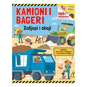 Bojanka Kamioni i bageri - Zalijepi i oboji 301792