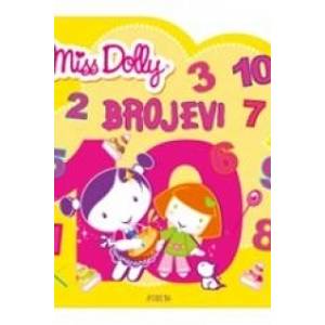 Bojanka Miss Dolly brojevi s naljepnicama