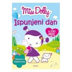 Bojanka Miss Dolly ispunjeni dan s naljepnicama