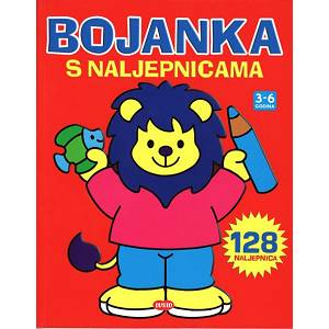 Bojanka s naljepnicama Lav 3-6 god.