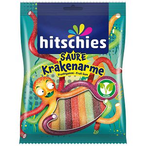 Bomboni Hitschies kiseli krakovi hobotnice 125gr 008720