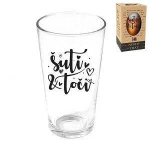 ČAŠA S TISKOM 560ml Šuti i toči,u poklon kutiji 106310