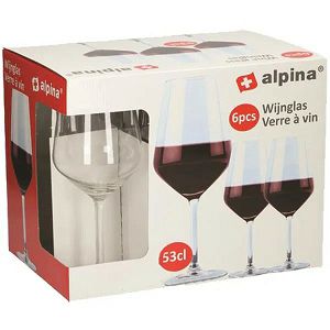 ČAŠE ZA VINO Alpina 6/1 530ml 70132890 864297