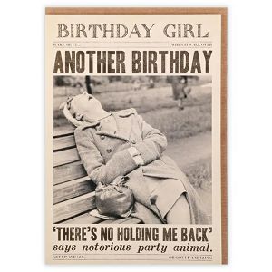 ČESTITKA SOHO Fleet Street "Another Birthday Theres No Holding Me Back"